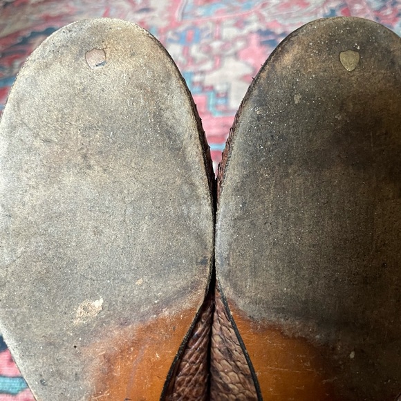 Golden Goose Leather Snakeskin Flats— women’s 40 / 10 - Picture 10 of 13